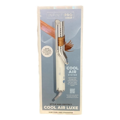 Infinitipro by Conair 2-in-1 Cool Air Curling Iron and Flat Iron Luxe Protects 
