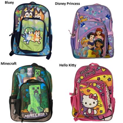Licensed Children's Character Backpack with Detachable Lunch Tote 