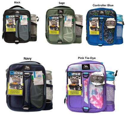 Arctic Zone Pro Expandable Insulated Lunch Pack, with Food Containers & Bottle 