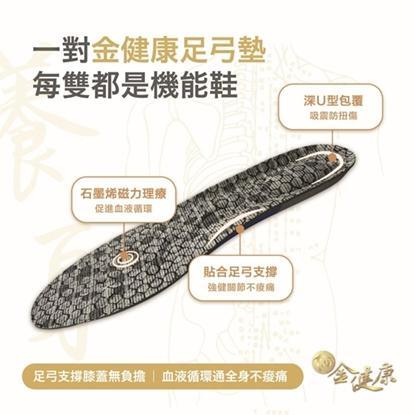 【美安限定獨家優惠】金健康石墨烯鞋墊(2雙)-美 