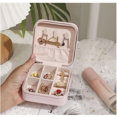 【新品上架】韓版隨身珠寶盒 ins風耳環戒指項鍊盒 隨身盒 