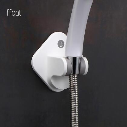 ffcat∣浴室 純白4檔調節花灑架 強力無痕貼#57056 - 