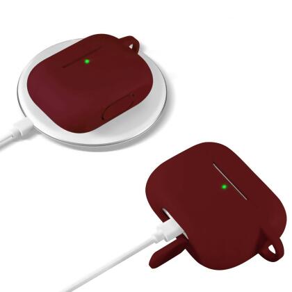SaharaCase - Liquid Silicone Case - for Apple AirPods 3 - Burgundy/