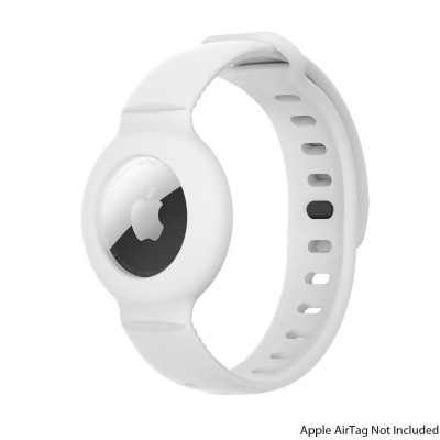 SaharaCase - Silicone WristBand for Apple AirTag - White/ 