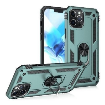 Green Heavy Duty iPhone 12 Pro Max Case - Military Kickstand Series/ 