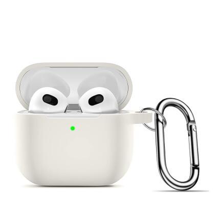 SaharaCase - Liquid Silicone Case - for Apple AirPods 3 - Glow White/