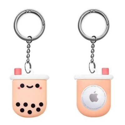 SaharaCase - Hang Case for Apple AirTag - Pink and Black/ 