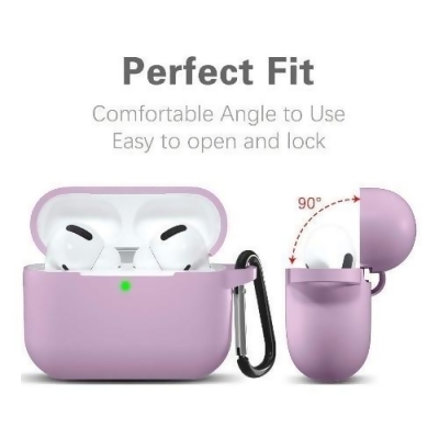 Silicone AirPods Pro (2019) Case in Lavender - Protective Silicone Case Kit/ 