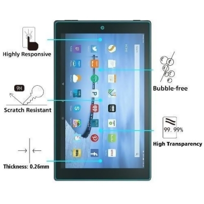 ZeroDamage - Kindle Fire HD 10 (2019) - Tempered Glass Screen Protector/ 