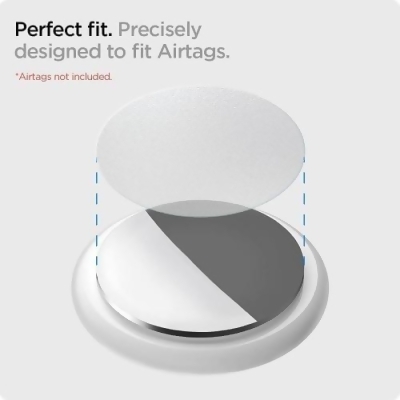 FlexOn Film Protector for Apple AirTag (4-Pack) - Clear/ 