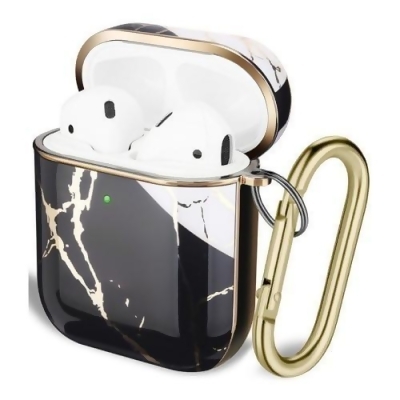 SaharaCase - Apple AirPods 1st and 2nd Gen (2019) - Luxury Case and Kit - Black/ 