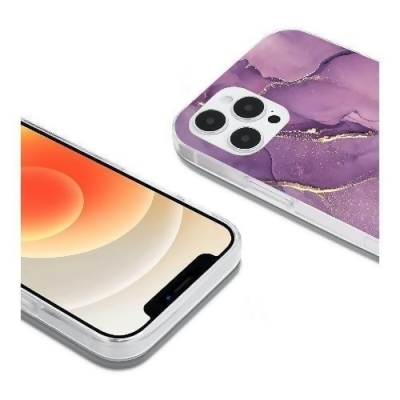 Purple Marble iPhone 12 & iPhone 12 Pro Case - Marble Series Case/ 