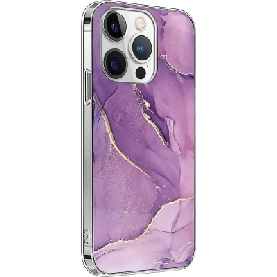 Marble Series Case for Apple iPhone 14 Pro Max - Purple Marble 