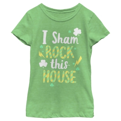 Girl's Lost Gods St. Patrick's Day I Sham Rock This House Graphic T-Shirt 
