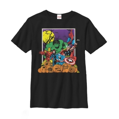 Boy's Marvel Halloween Avengers Scene Graphic T-Shirt 