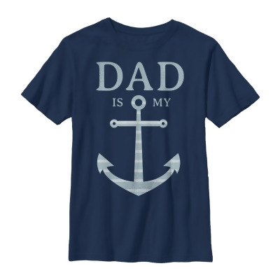 Boy's Lost Gods Father's Day Dad is My Anchor Graphic T-Shirt 