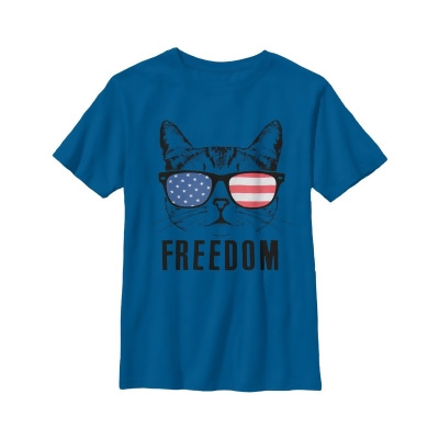 Boy's Lost Gods USA Freedom Cat Graphic T-Shirt 