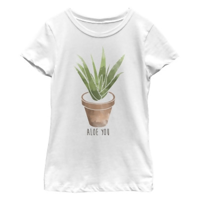 Girl's CHIN UP Valentine's Day Aloe You Graphic T-Shirt 