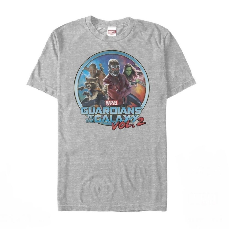Classic Logo Herren T-Shirt Grau S-XL Guardians of the Galaxy Vol.2 