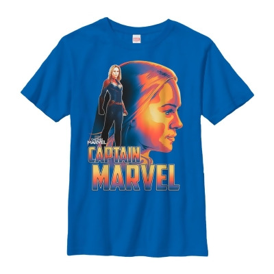 Boy's Marvel Captain Marvel Artistic Profile Graphic T-Shirt 