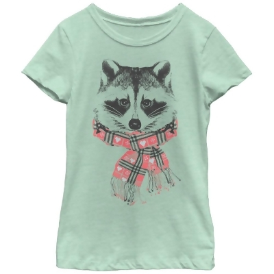 Girl's Lost Gods Scarf Raccoon Graphic T-Shirt 