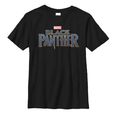 Boy's Marvel Black Panther 2018 Text Logo Graphic T-Shirt 