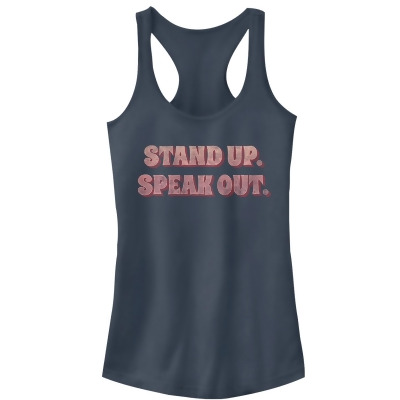 Junior's CHIN UP Stand Up Speak Out Racerback Tank Top 