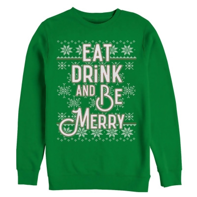 Men's Lost Gods Christmas Eat, Drink, Be Merry Pullover Sweatshirt 