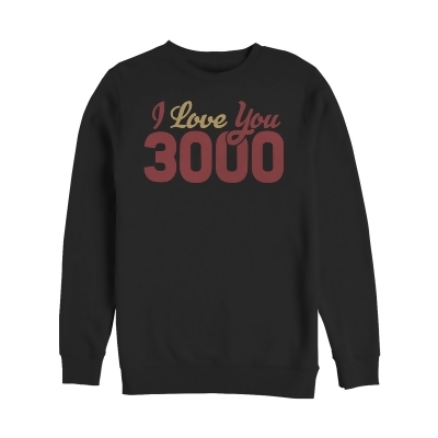 Men's Marvel Iron Man Love 3000 Script Pullover Sweatshirt 