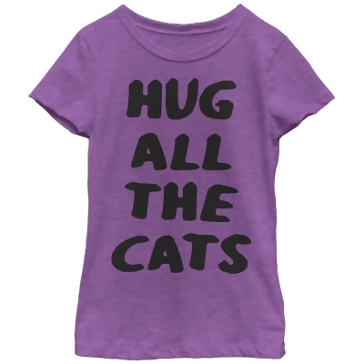 Girl's Lost Gods Hug All the Cats Graphic T-Shirt 