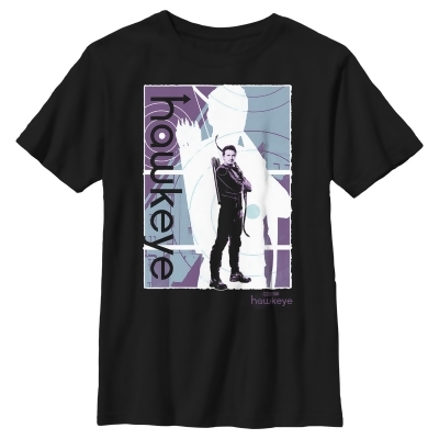 Boy's Marvel Hawkeye Purple Poster Graphic T-Shirt 