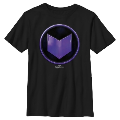Boy's Marvel Hawkeye Purple Arrow Icon Graphic T-Shirt 
