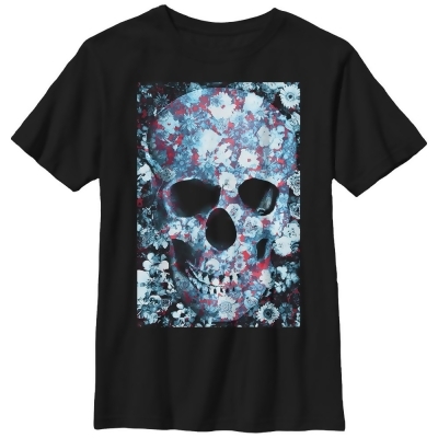 Boy's Lost Gods Flower Skull Graphic T-Shirt 
