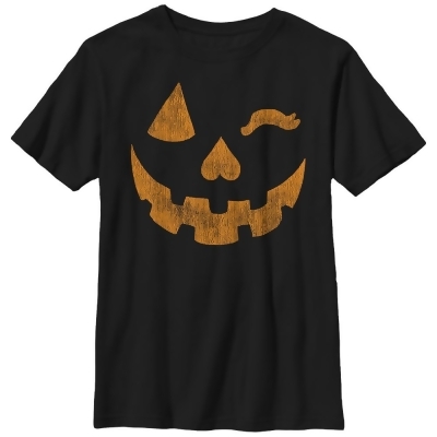 Boy's Lost Gods Halloween Jack-o'-Lantern Wink Graphic T-Shirt 