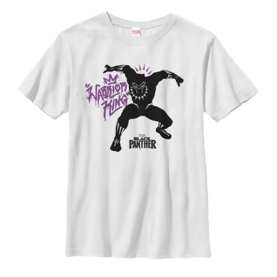 Boy's Marvel Black Panther 2018 Warrior King Graphic T-Shirt 