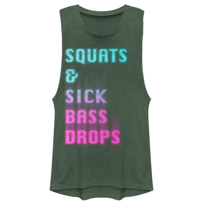 Junior's CHIN UP Squats & Sick Bass Drops Festival Muscle Tee 