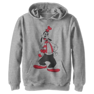 Boy's Mickey & Friends Winter Ready Goofy Outline Pullover Hoodie 