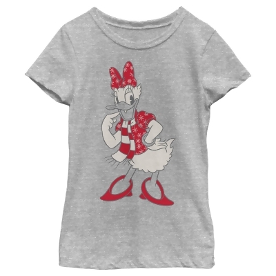 Girl's Mickey & Friends Daisy Duck Festive Outfit Graphic T-Shirt 