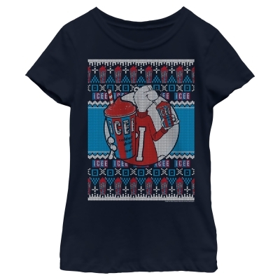 Girl's ICEE Bear Ugly Sweater Graphic T-Shirt 