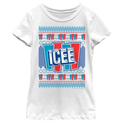 Girl's ICEE Retro Ugly Sweater Graphic T-Shirt 