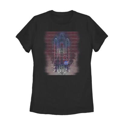 Women's NASA Sound Vibration Logo Graphic T-Shirt 