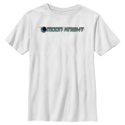 Boy's Marvel: Moon Knight Blue Horizontal Logo Graphic T-Shirt 