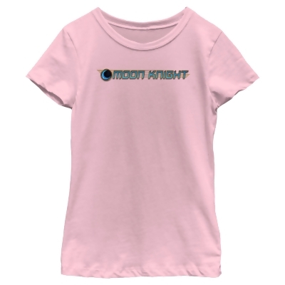 Girl's Marvel: Moon Knight Blue Horizontal Logo Graphic T-Shirt 