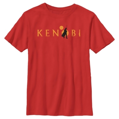 Boy's Star Wars: Obi-Wan Kenobi Silhouette Kenobi Two Suns Graphic T-Shirt 
