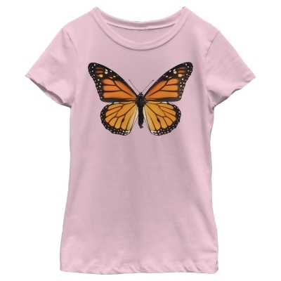 Girl's Lost Gods Monarch Butterfly Portrait Graphic T-Shirt 