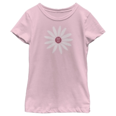 Girl's Lost Gods Daisy Flower Good Vibes Only Graphic T-Shirt 