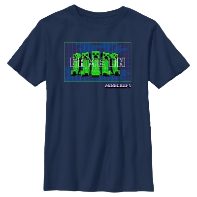 Boy's Minecraft Creepers Game On Graphic T-Shirt 