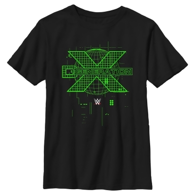 Boy's WWE DX Generation Green Logo Graphic T-Shirt 