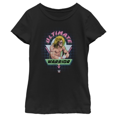 Girl's WWE Ultimate Warrior Retro Logo Graphic T-Shirt 