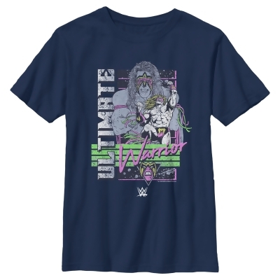 Boy's WWE Ultimate Warrior Retro Poster Graphic T-Shirt 